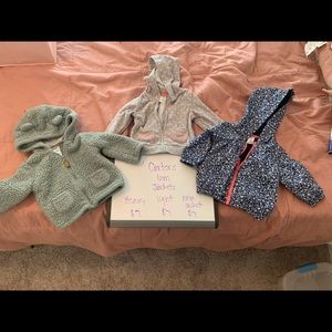 Carters 6 month jackets